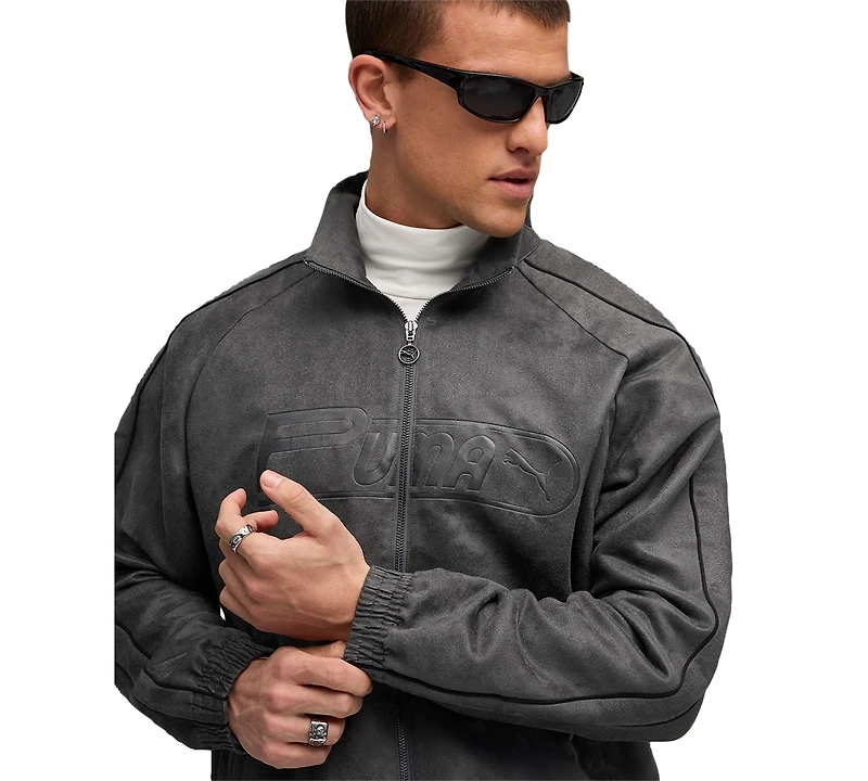 Puma Men's T7 Relaxed Stand Up Collared Track Jacket