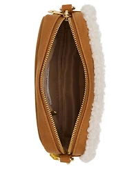 Madden Girl Elisen Nubuck/Sherpa Camera Crossbody