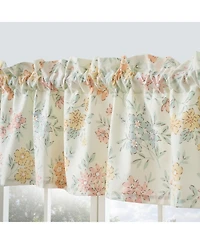 Greenland Home Fashions Chloe Light Filtering Semi Sheer 3" Rod Pocket Window Valance 84" x 16" Pastel