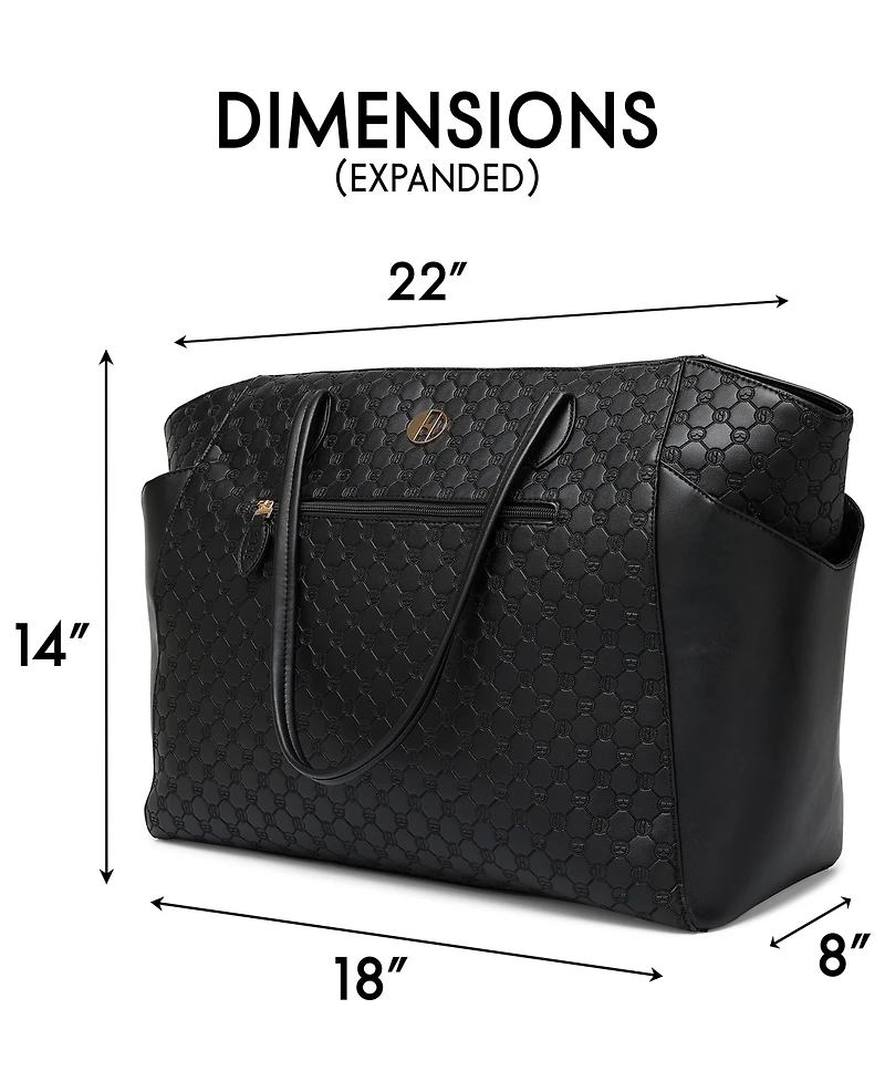 Elle Compass 14" Monogram Weekender Duffel Bag