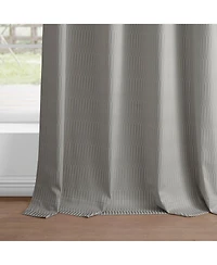 Half Price Drapes Abstract Grommet Lounge Embossed Velvet Room Darkening Curtain