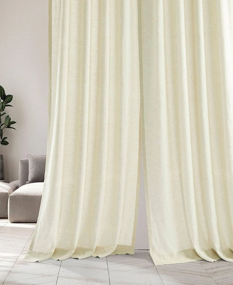 Half Price Drapes Deluxe French Linen Curtain