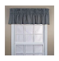 Ellis Curtain Logan Check High Quality Water Proof Room Darkening Blackout Tailored Window Valance