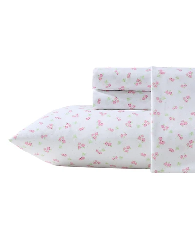 Laura Ashley Busy Bee Microfiber 3-Pc. Sheet Set, Twin Xl