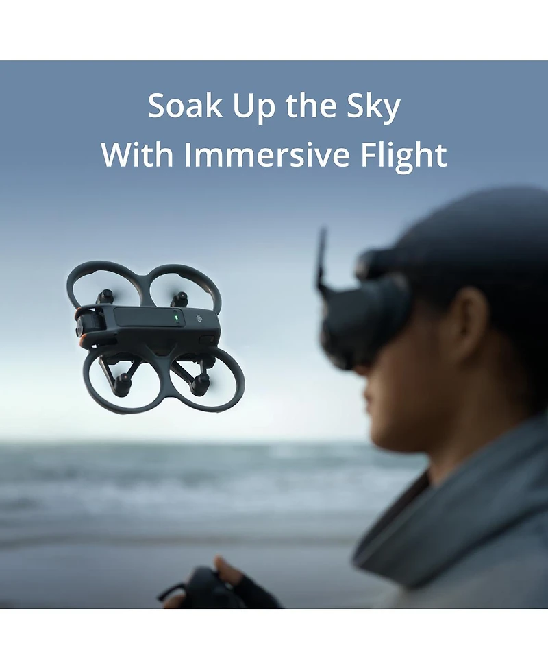 Dji Dji Avata 2 Fly More Combo (3 Batteries) Fpv Drone with Camera 4K, Propeller Guard, Camera Drone, Goggles 3 & Rc Motion 3 Nanuk 925 Waterproof