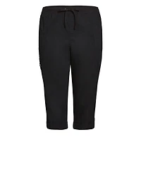 Avenue Women's Plus Cotton Roll Up Capri