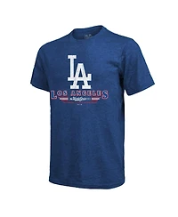 Majestic Threads Men's Shohei Ohtani Royal Los Angeles Dodgers 2025 World Series Name Number Tri-Blend T-Shirt
