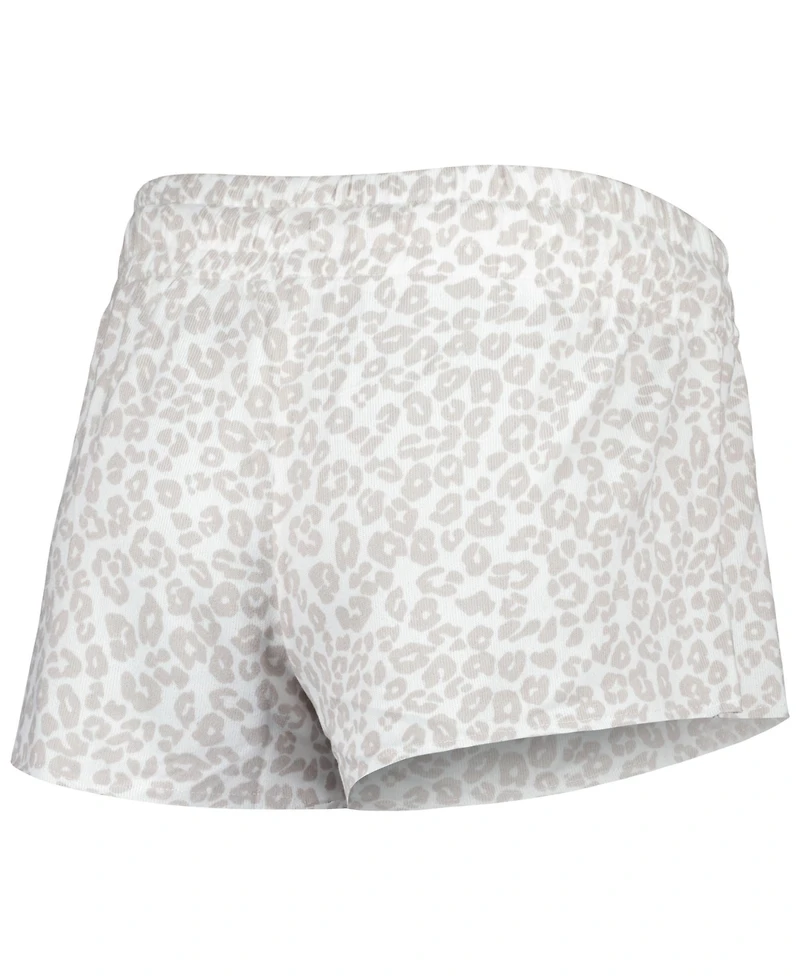 Concepts Sport 2-Piece Women's White/Cream New Orleans Saints Montana Knit Top and Shorts Sleep Set