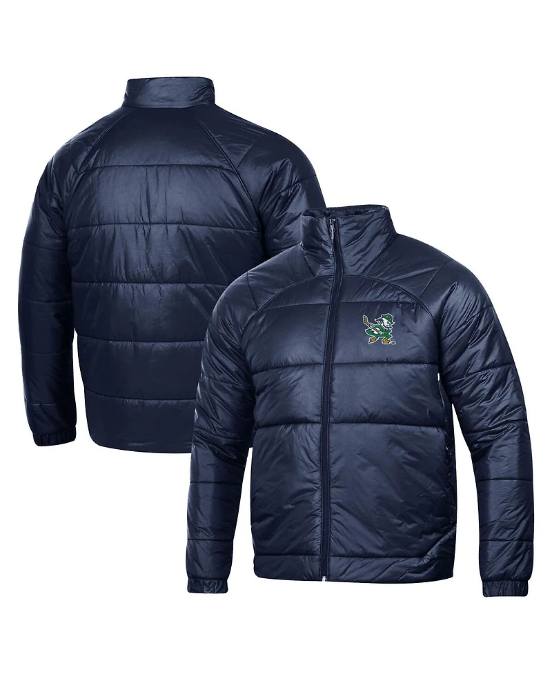 Under Armour Men's Navy Notre Dame Fighting Irish Hockey Leprechaun Storm Insulated Full-Zip Jacket