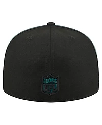 New Era Men's Black Philadelphia Eagles Soutache 59FIFTY Fitted Hat