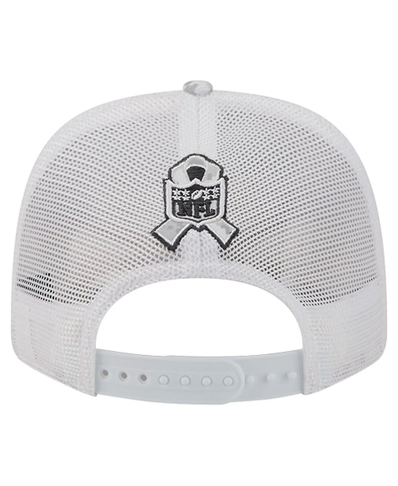 New Era Men's Gray Cleveland Browns Salute to Service Fan Pack 9SEVENTY Trucker Adjustable Hat