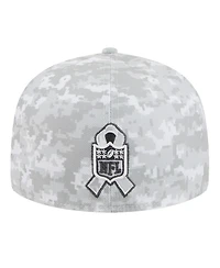 New Era Men's White Green Bay Packers 2025 Salute to Service Fan Pack 59FIFTY Fitted Hat