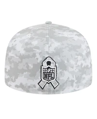 New Era Men's White Las Vegas Raiders 2025 Salute to Service Fan Pack 59FIFTY Fitted Hat