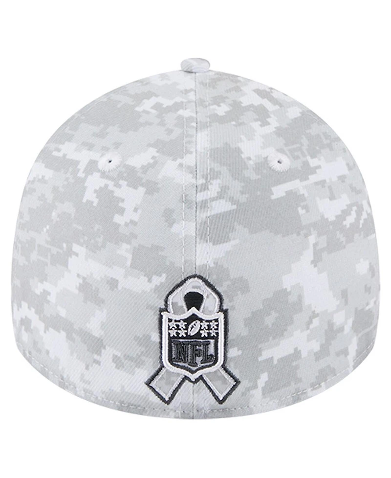 New Era Men's White Tennessee Titans 2025 Salute to Service Digital Camo Fan Pack 39THIRTY Flex Hat