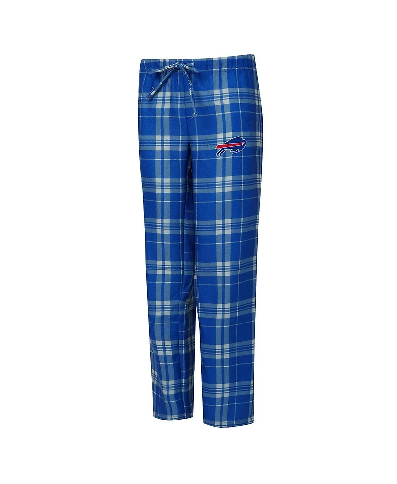 Concepts Sport Women's 2-Piece Heather Gray/Royal Buffalo Bills Regulate Plaid Tank Top and Pants Sleep Set