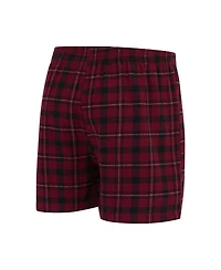 Concepts Sport Men's Wine/Black Cleveland Cavaliers Hawthorn Flannel Boxer