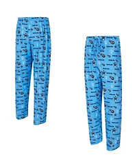 Concepts Sport Men's Light Blue Tennessee Titans Mosaic All Over Print Pants
