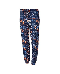 Concepts Sport Women's 2-Piece Navy Denver Broncos Chestnut Long Sleeve T-Shirt and Pant Sleep Set