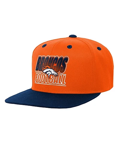 Outerstuff Big Boys and Girls Orange Denver Broncos Team Gradient Deadstock Snapback Hat