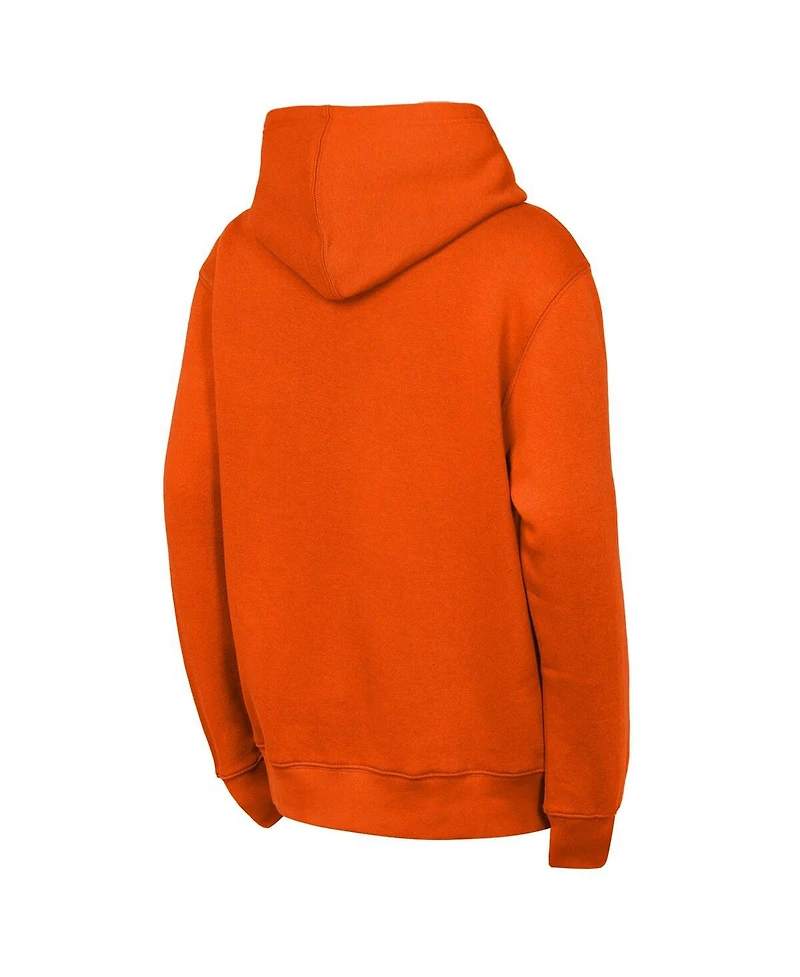 Outerstuff Big Boys and Girls Orange Denver Broncos Back to Basics Hoodie