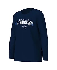 Outerstuff Big Boys and Girls Navy Dallas Cowboys Chestnut Holiday Sleep Set