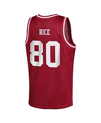 Mitchell & Ness Big Boys and Girls Jerry Rice Scarlet San Francisco 49ers Retired Player Nfl Basketball Fashion Jersey