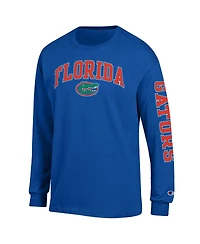 Champion Men's Royal Florida Gators Arch Over Logo 2-Hit Long Sleeve T-Shirt