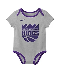Nike Baby Boys and Girls 3-Piece Sacramento Kings Two-Piece Bodysuit Set