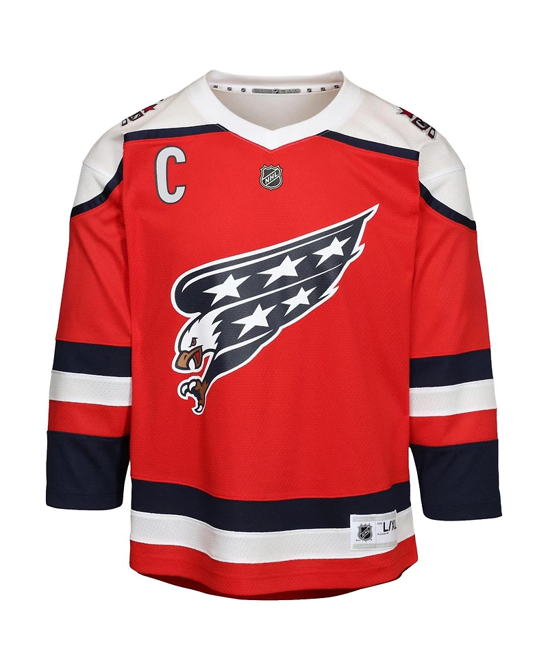 Outerstuff Big Boys and Girls  Alexander Ovechkin Red Washington Capitals Alternate Replica Player Jersey