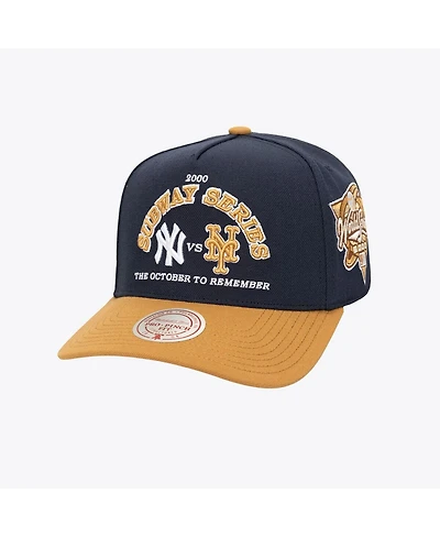Mitchell & Ness Men's Navy New York Yankees vs. New York Mets October to Remember Pro Pinch Snapback Hat