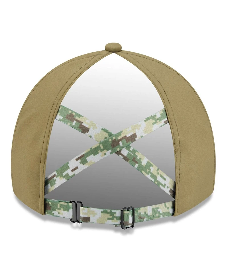 New Era Women's Green Baltimore Ravens 2025 Salute to Service Pony Tail Adjustable Hat