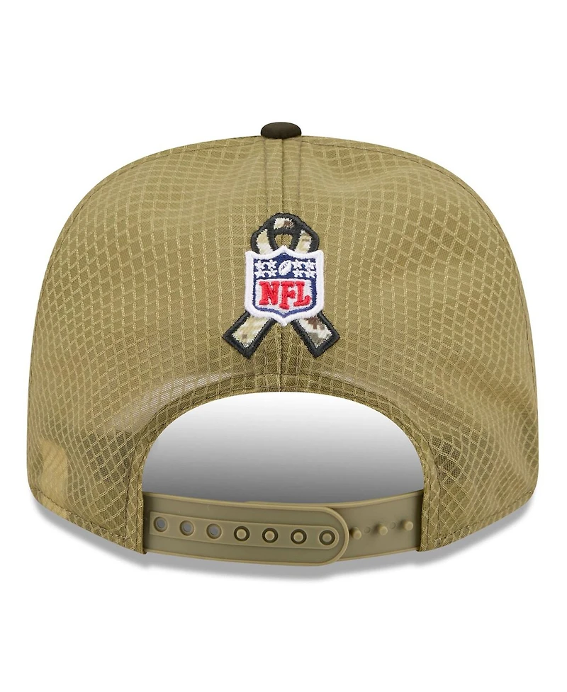 New Era Men's Green Miami Dolphins 2025 Salute to Service 9SEVENTY Adjustable Hat