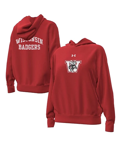 Under Armour Women's Red Wisconsin Badgers Throwback Hoodie