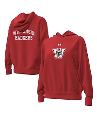 Under Armour Women's Red Wisconsin Badgers Throwback Hoodie