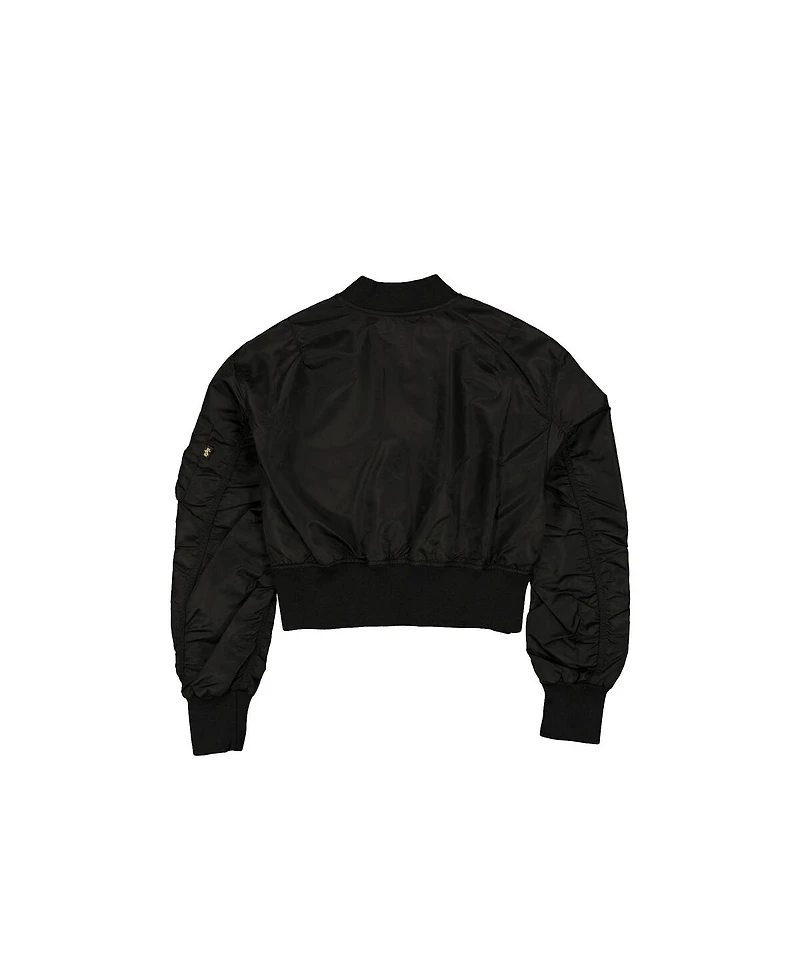 New Era x Alpha Women's Industries Black Dallas Cowboys Full-Zip Crop Jacket