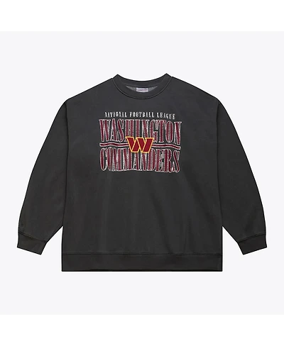 Mitchell & Ness Men's Black Washington Commanders Downtown Collection Fleece Sweatshirt