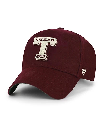 '47 Brand Men's and Women's Maroon Texas A&M Aggies Collections Golden Age Offside Dt Adjustable Hat