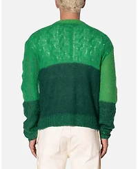 Loiter Men's mnml Open Knit Square Sweater