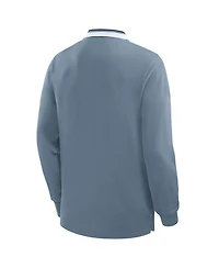 Fanatics Men's Blue Milano Cortina 2026 Winter Olympics Tipped Long Sleeve Polo Shirt