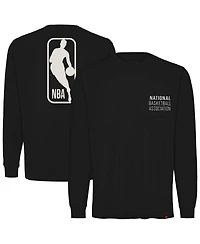 Sportiqe Men's and Women's Black Nba Wales Long Sleeve T-Shirt