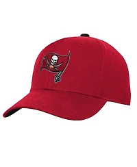 Outerstuff Big Boys and Girls Red Tampa Bay Buccaneers Team Pre-Curved Adjustable Hat