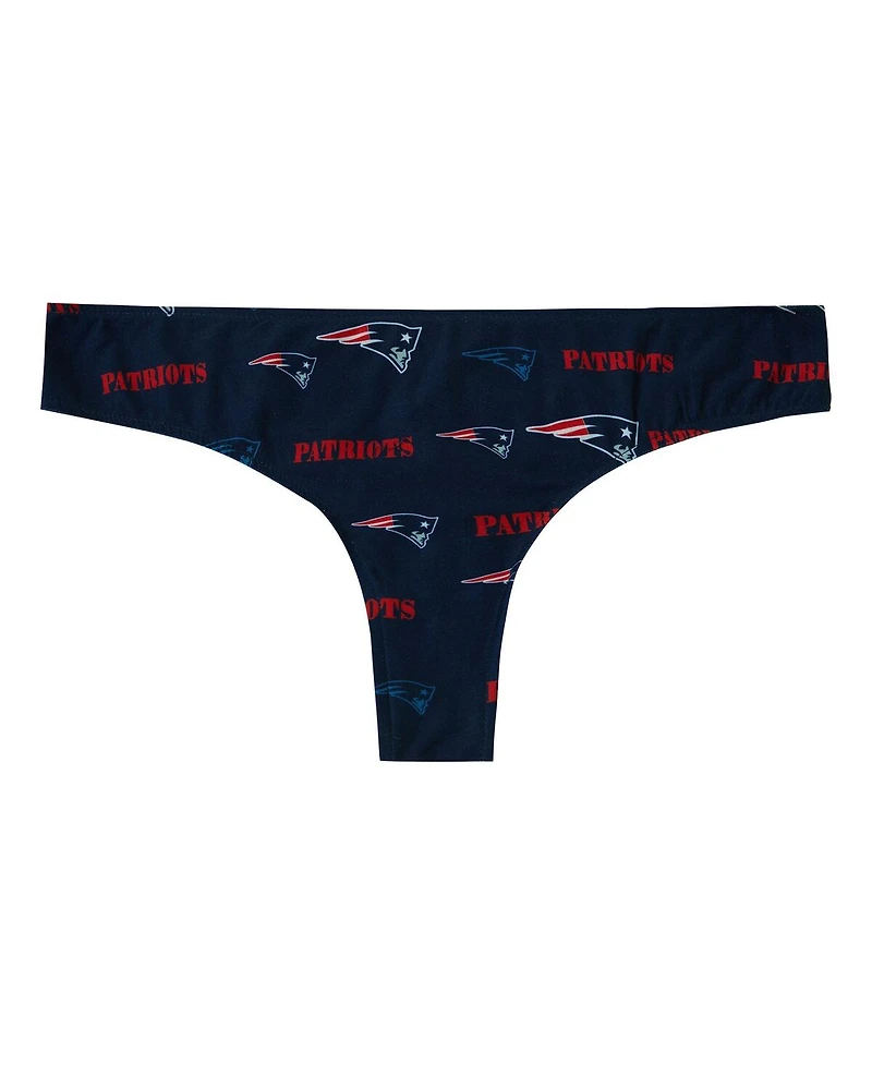Concepts Sport Women's Navy New England Patriots Mosaic All Over Print Thong