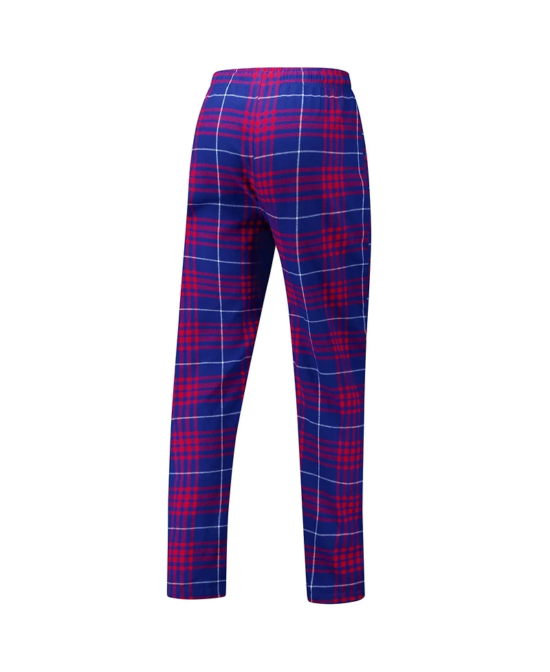 Concepts Sport Men's 2-Piece Royal/Red Detroit Pistons Vector Top and Flannel Pants Sleep Set