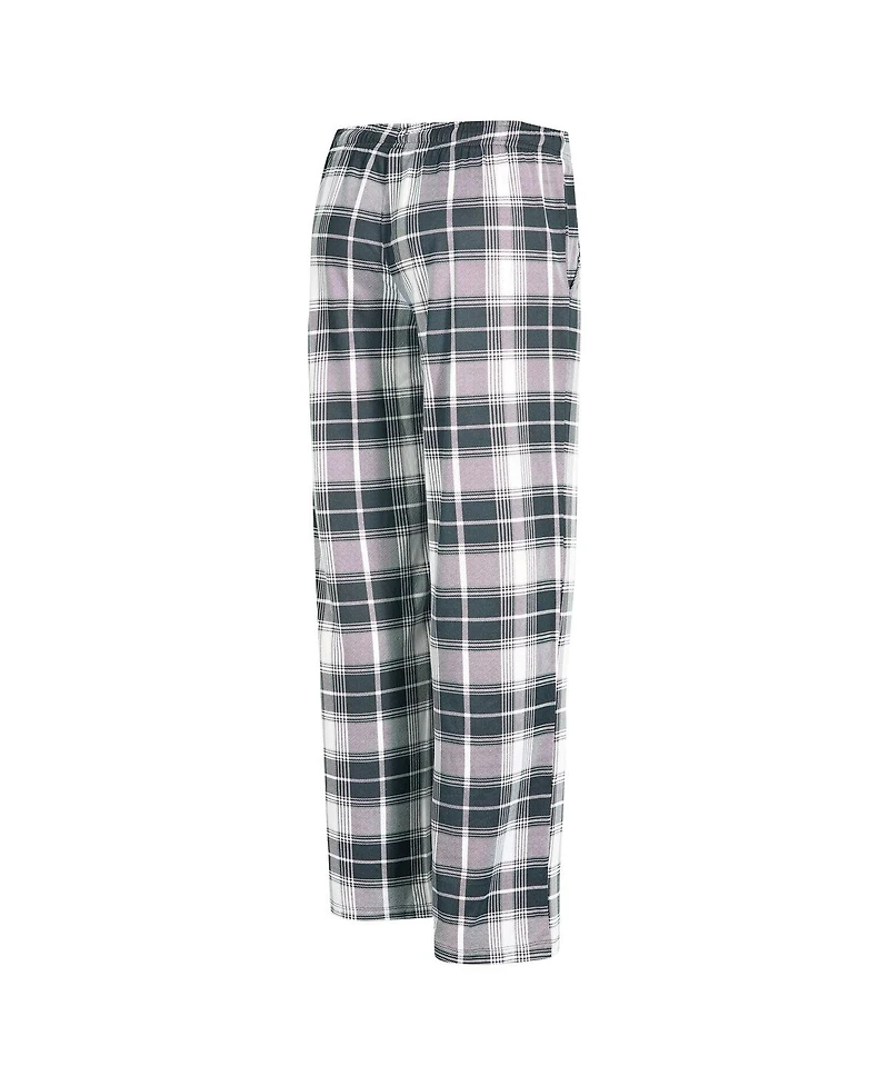Concepts Sport Women's Black Las Vegas Raiders Ashford Plaid Knit Pants