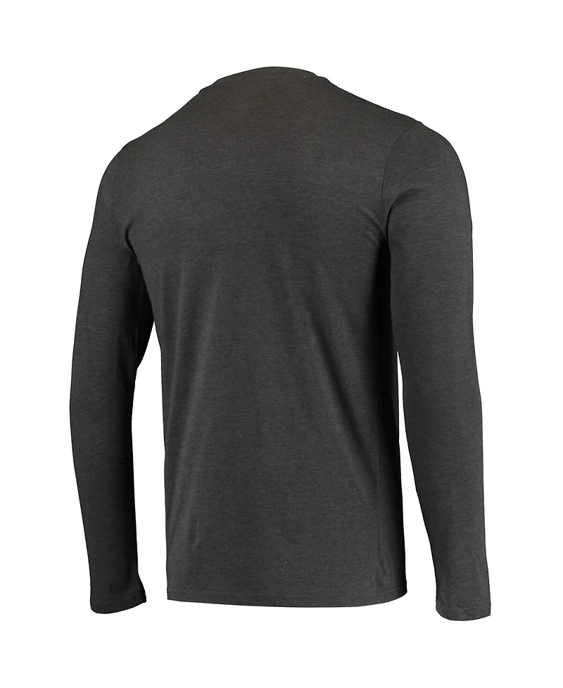 Concepts Sport Men's 2-Piece Purple/Heathered Charcoal Northwestern Wildcats Meter Long Sleeve Top and Pants Sleep Set