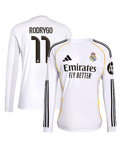 Adidas Men's Rodrygo White Real Madrid 2025/26 Home Replica Jersey