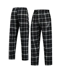 Concepts Sport Men's Black/Gray San Antonio Spurs Ultimate Plaid Flannel Pants