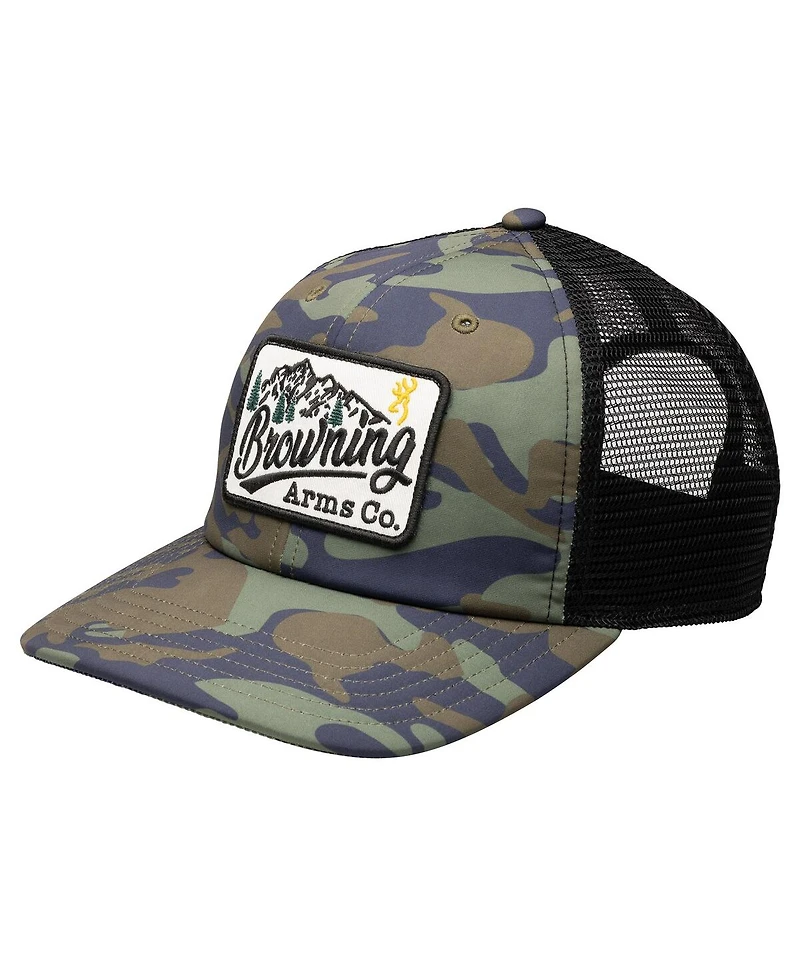 Browning Men's Camo/Black Kingston Trucker Adjustable Hat