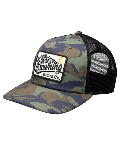 Browning Men's Camo/Black Kingston Trucker Adjustable Hat