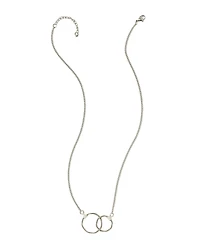 Uncommon Goods Interlocking Circles Steel Pendant Necklace